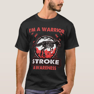 Dinosaurier Ich bin ein Krieger-STROKE-Bewusstsein T-Shirt