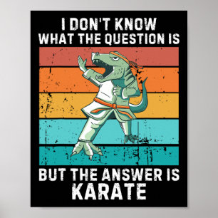Dinosaurier ich weiß nicht, die Frage ist die Antw Poster
