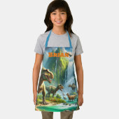 Dinosaurier im Regenwald Personalisiert Schürze (Insitu)