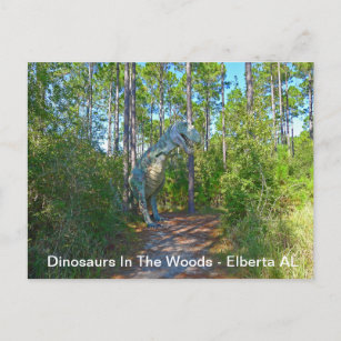 Dinosaurier im Wald - Elberta AL Postkarte