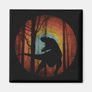 DINOSAURIER IM WALD FOREST MAGNET
