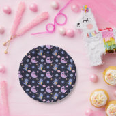 Dinosaurier im Weltraummuster Pappteller (Party)