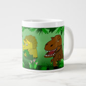 Dinosaurier in der Jumbo-Tasse (Vorderseite Rechts)