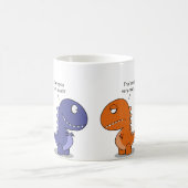 Dinosaurier in der Liebe Verwandlungstasse (Mittel)