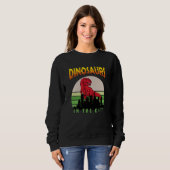 Dinosaurier in der Stadt | Dinosaurier-Design Sweatshirt (Vorne ganz)