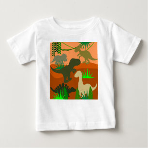 Dinosaurier in der Wildnis Baby T-shirt