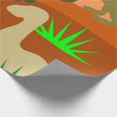 Dinosaurier in der Wildnis Geschenkpapier (Ecke)