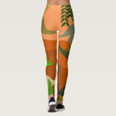 Dinosaurier in der Wildnis Leggings (Rückseite)