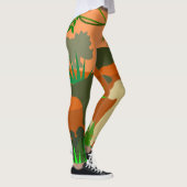 Dinosaurier in der Wildnis Leggings (Rechts)