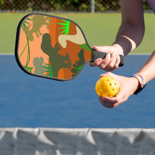 Dinosaurier in der Wildnis Pickleball Schläger