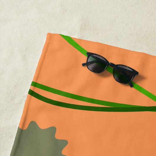 Dinosaurier in der Wildnis Strandtuch (Beispiel)