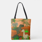 Dinosaurier in der Wildnis Tasche (Rückseite)