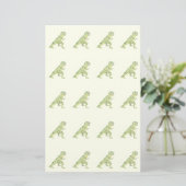 Dinosaurier in Dots Briefpapier (Stehend Vorderseite)