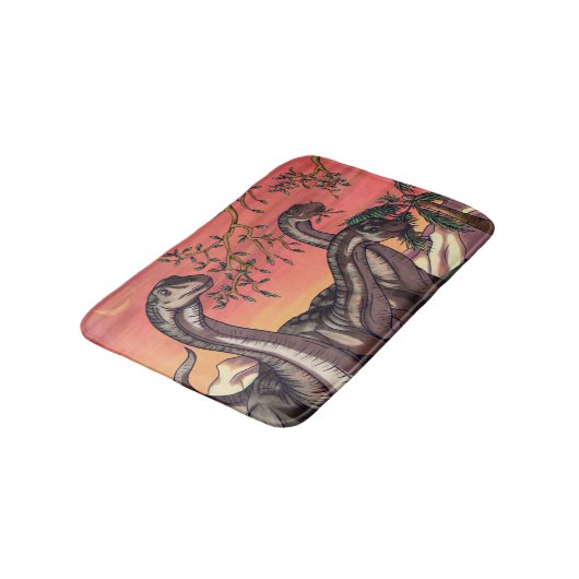 Dinosaurier in Dusk Badematte (Schrägansicht)