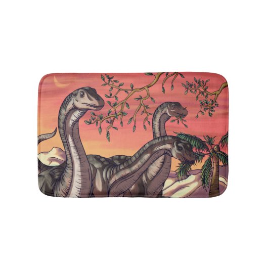 Dinosaurier in Dusk Badematte (Vorderseite)