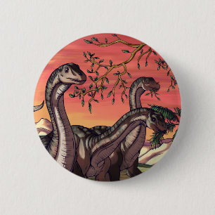 Dinosaurier in Dusk Button