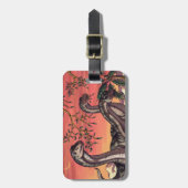 Dinosaurier in Dusk Gepäckanhänger (Vorderseite vertikal)