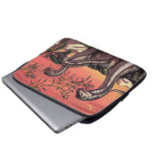 Dinosaurier in Dusk Laptopschutzhülle (Vorne Knopf)