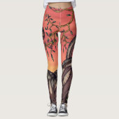 Dinosaurier in Dusk Leggings (Vorderseite)