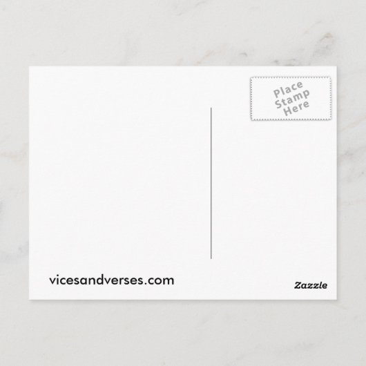 Dinosaurier in einer Bar Postkarte (Rückseite)