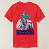 Dinosaurier in feuchten Labradoren Labrex Chemist- T-Shirt (Design vorne)