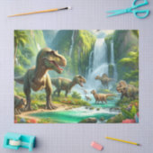 Dinosaurier in Jungle Kid's Seidenpapier (Basteln)