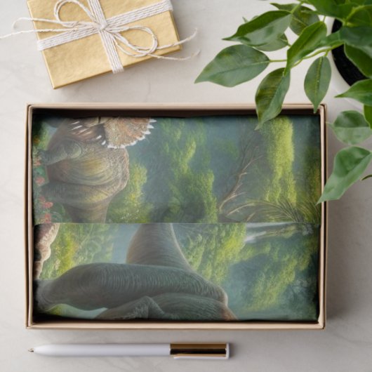 Dinosaurier in Jungle Kid's Seidenpapier (Geschenk)