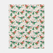 Dinosaurier in Sweaters Weihnachtsmuster Fleecedecke (Vorderseite)