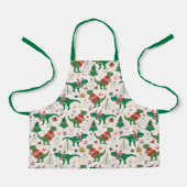 Dinosaurier in Sweaters Weihnachtsmuster Schürze (Vorderseite)