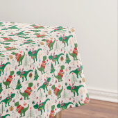 Dinosaurier in Sweaters Weihnachtsmuster Tischdecke (Beispiel)