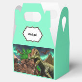 Dinosaurier-Insel Pterodactyl-t-rex blau Geschenkschachtel (Geöffnet)