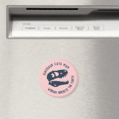 "Dinosaurier isst den Menschen, die Frau erbt die  Magnet (In Situ (Geschirrspüler))