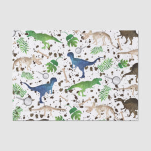 Dinosaurier Jagd! Dinosaurier auf Safari Jungen Ki Seidenpapier