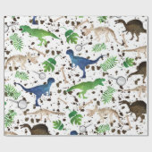 Dinosaurier jagen! Dinosaurier auf Safari Boys Kid Geschenkpapier (Flach)