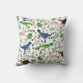 Dinosaurier jagen! Dinosaurier auf Safari Boys Kid Kissen (Rückseite)