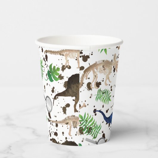 Dinosaurier jagen! Dinosaurier auf Safari Boys Kid Pappbecher (Rechts)