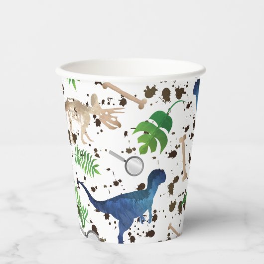 Dinosaurier jagen! Dinosaurier auf Safari Boys Kid Pappbecher (Vorderseite)