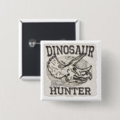 Dinosaurier-Jäger-Entwurf durch Mudge Studios Button (Vorne & Hinten)