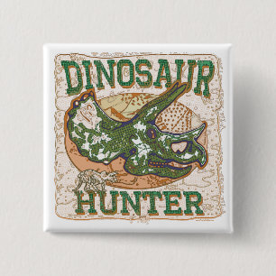 Dinosaurier-JägerTriceratops Button