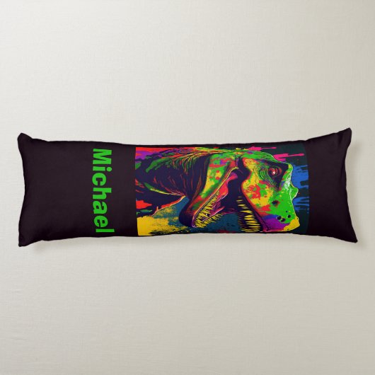 Dinosaurier Jungle T Rex Kids Body Pillow Seitenschläferkissen (Rückseite)