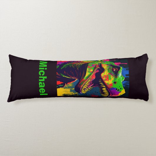 Dinosaurier Jungle T Rex Kids Body Pillow Seitenschläferkissen (Vorderseite)