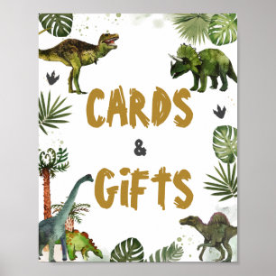 Dinosaurier Jurassic Geburtstagsparty Cards und Ge Poster