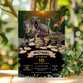 Dinosaurier Jurassic Geburtstagsparty Stomp Chomp Einladung