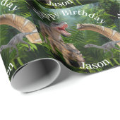 Dinosaurier Jurassic World Geschenkpapier (Rolleneckpunkt)