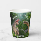 Dinosaurier Jurassic World Pappbecher (Rückseite)