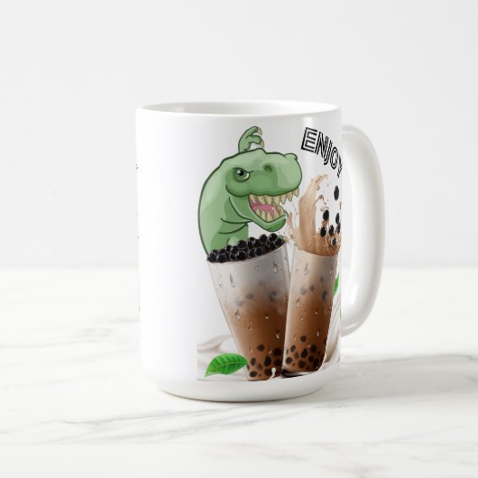 Dinosaurier Kaffeetasse (VorderseiteRechts)