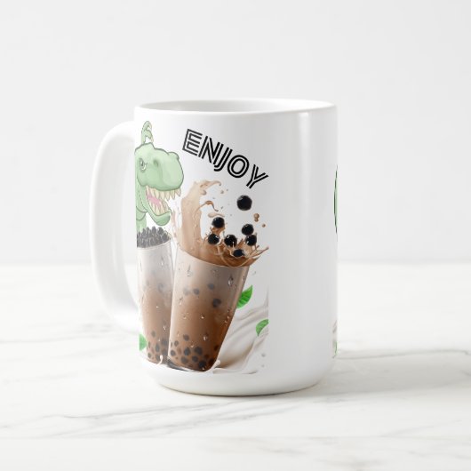 Dinosaurier Kaffeetasse (Vorderseite Links)
