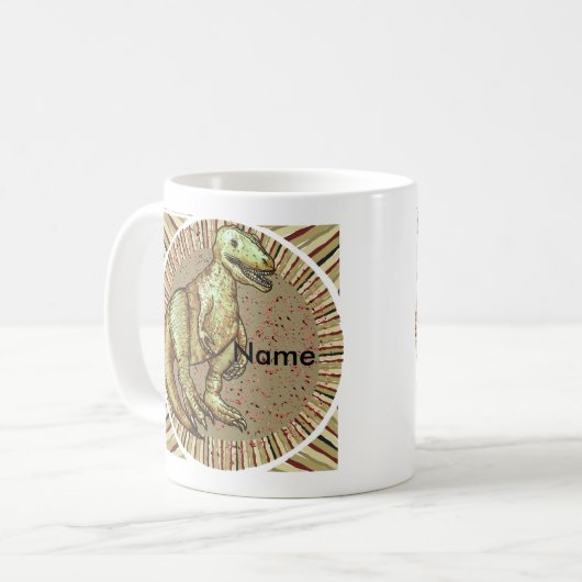 Dinosaurier Kaffeetasse (Vorderseite Links)