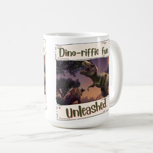 Dinosaurier Kaffeetasse (VorderseiteRechts)