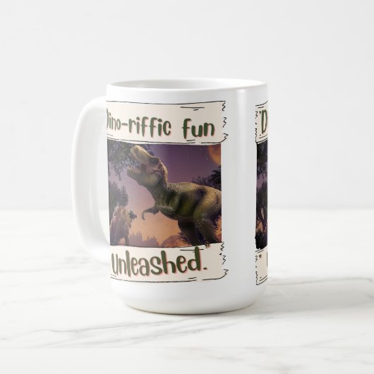 Dinosaurier Kaffeetasse (Vorderseite Links)